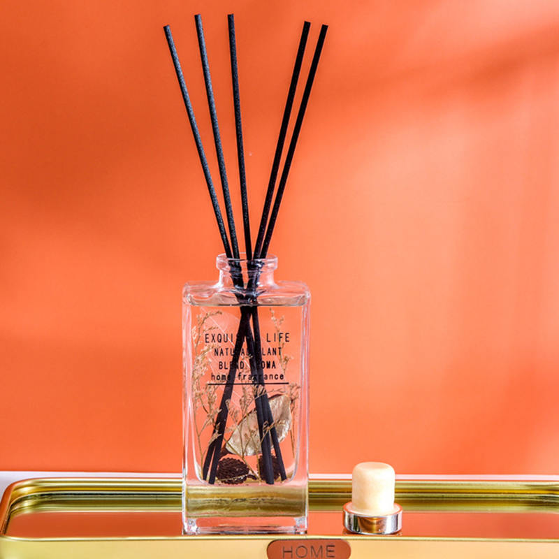 Décoration de fleurs sèches sans feu, diffuseur de roseaux d'aromathérapie