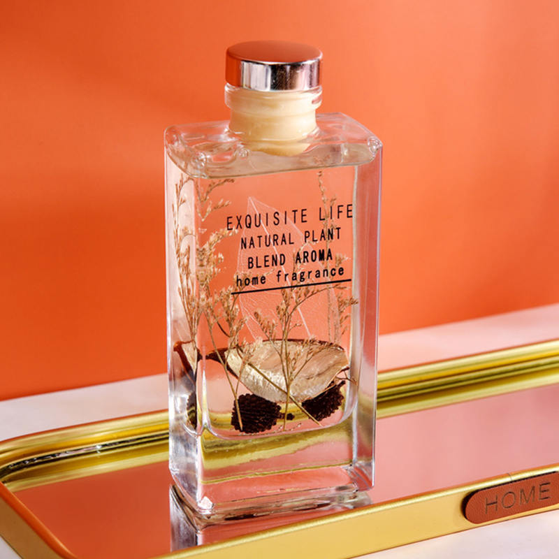 Décoration de fleurs sèches sans feu, diffuseur de roseaux d'aromathérapie