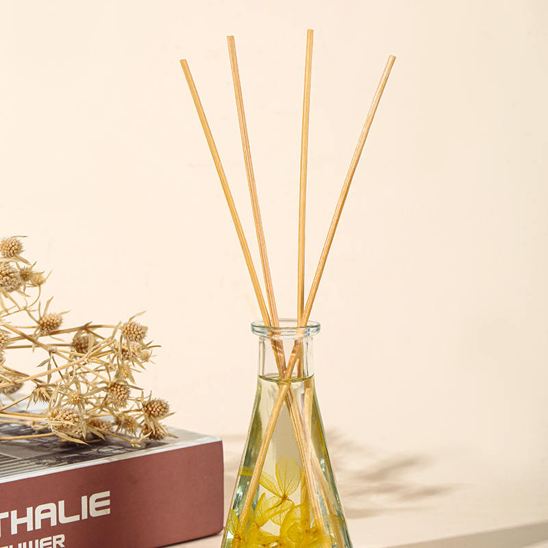 Bouteille triangulaire de fleurs séchées de vigne, diffuseur de roseaux d'aromathérapie d'intérieur sans feu