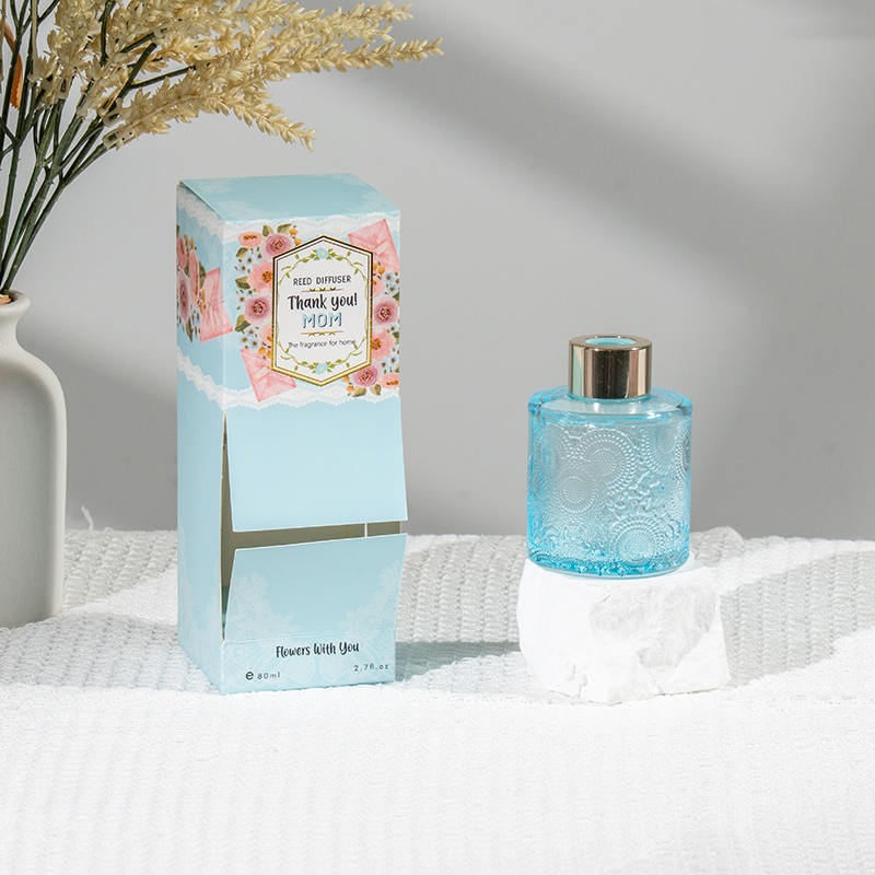 Diffuseur de roseaux en bouteille en verre élégant pour la fête des Mères -Fabricant de parfum d'ambiance