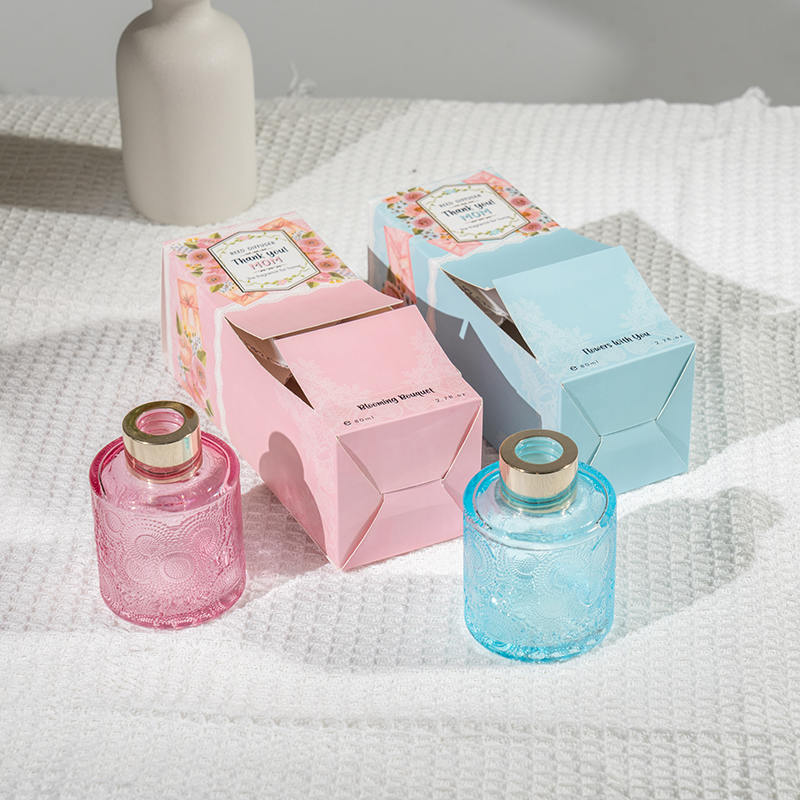 Diffuseur de roseaux en bouteille en verre élégant pour la fête des Mères -Fabricant de parfum d'ambiance