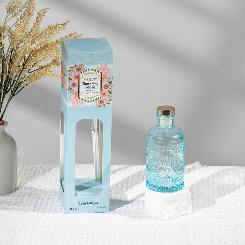 Diffuseur de roseaux en bouteille en verre élégant pour la fête des mères - fabricant de parfum d'intérieur