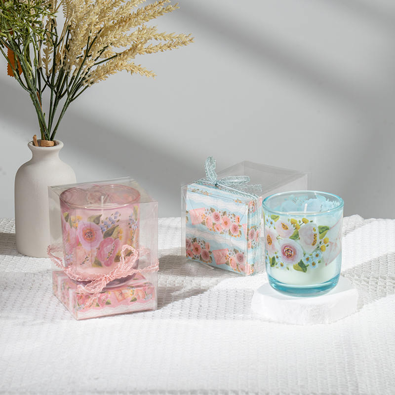 Bougies parfumées en verre rond pour la fête des mères - Fabricant de bougies de soja écologiques