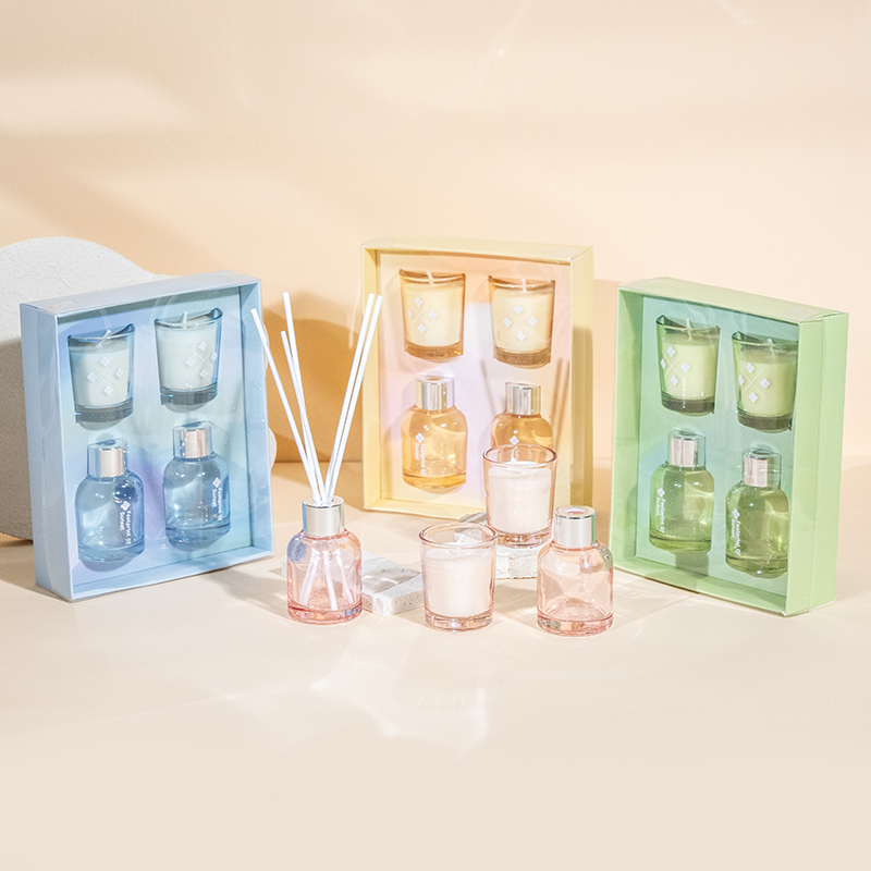 Petit coffret d'arômes rond - Fabricant de coffrets de parfums d'ambiance