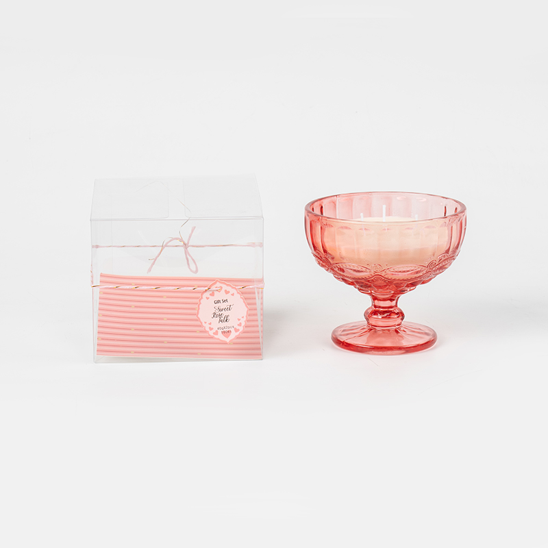 Tasse de bécher de Saint-Valentin, bougie parfumée, bougie de soja, fournisseur de pots en verre